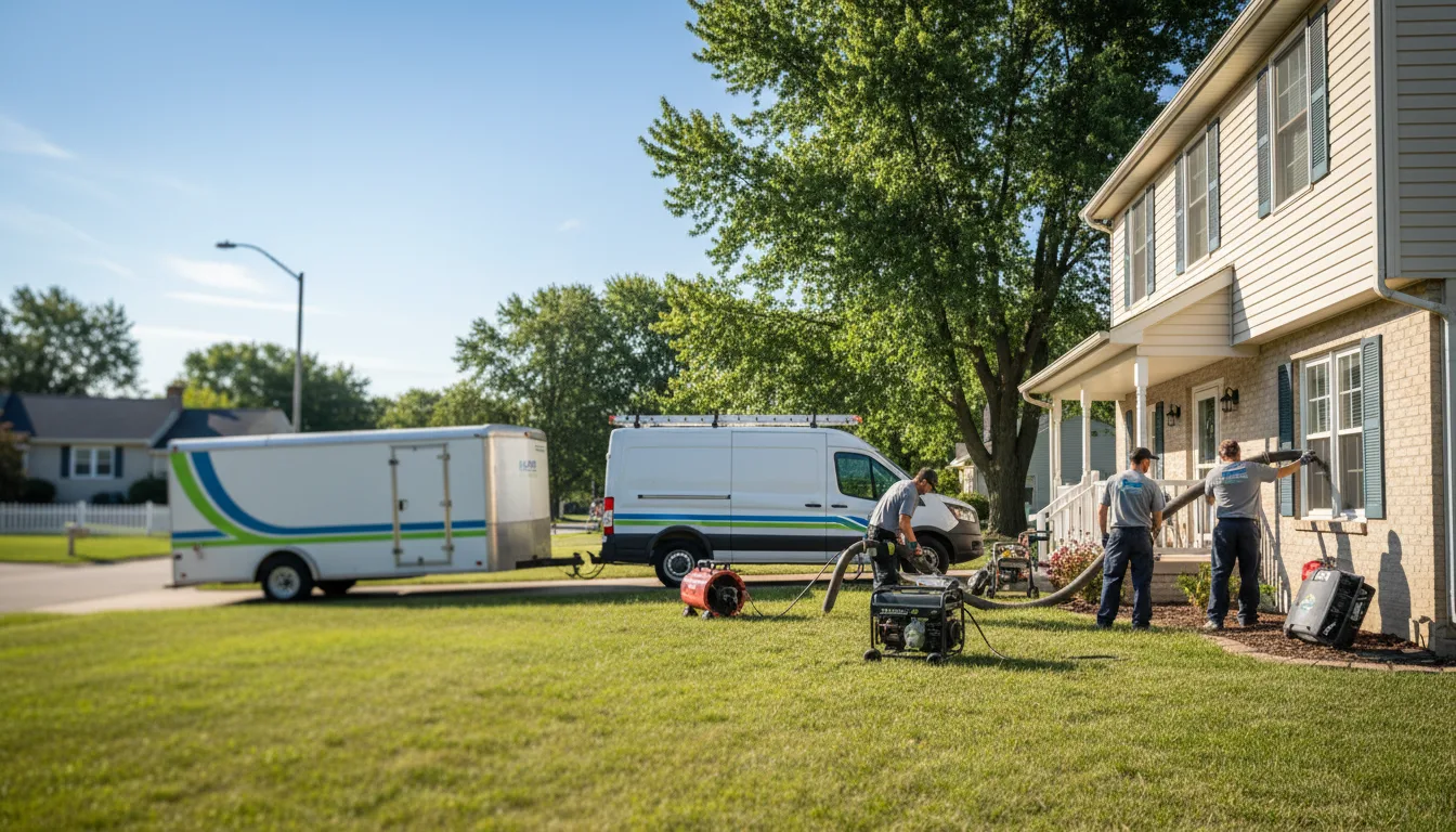 Flooded Basement Restoration And Cleanup With Repair in Plymouth, NE near me